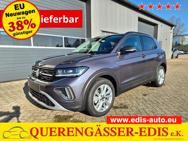 Volkswagen T-Cross 1.0 TSI 116PS DSG Life LED-Matrix-Scheinwerfer ACC Klimaautomatik Sitzheizung PDC v+h 17-LM abged.Scheiben 2xKeyless DAB+ Bluetooth Touchscreen Apple CarPlay Android Auto 