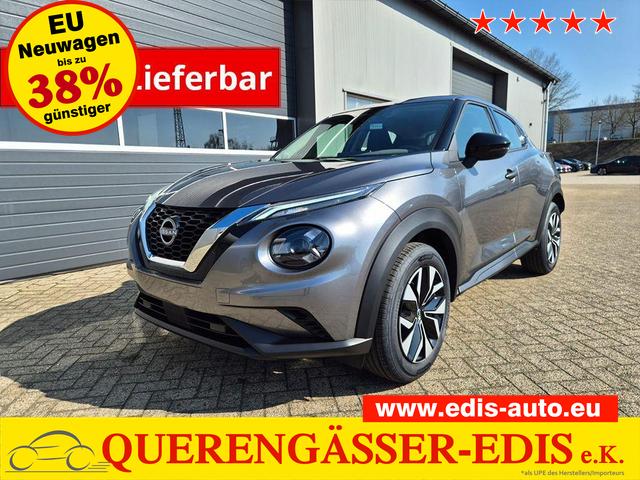 Nissan Juke 1.0 DIG-T 114PS Acenta Klimaautomatik Sitzheizung R&uuml;ckf.Kamera Bluetooth Touchscreen wireless Apple CarPlay Android Auto 