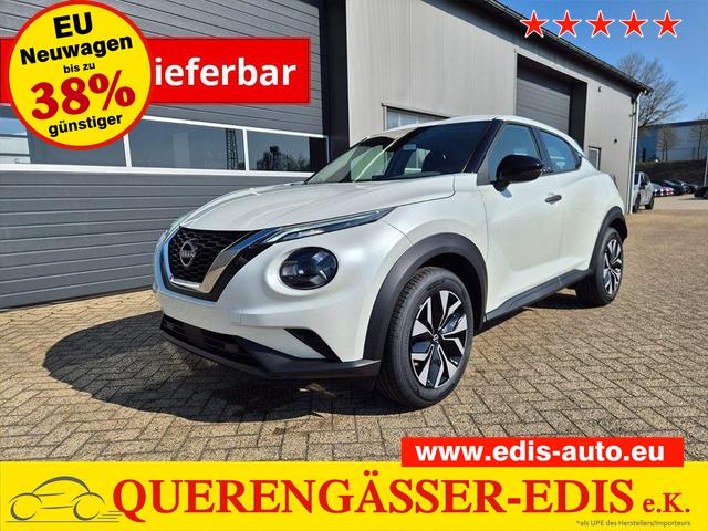 Nissan Juke 1.0 DIG-T 114PS Acenta Klimaautomatik Sitzheizung R&uuml;ckf.Kamera Bluetooth Touchscreen wireless Apple CarPlay Android Auto 