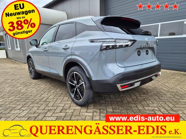 Nissan Qashqai - 1.3 DIG-T MHEV 158 PS X-Tronic Tekna Voll-Leder Klimaautomatik PanoGlasdach Sitzheizung Lenkradheizung Navi Head-Up Display elektr. Heckklappe ACC PDC v+h 360&deg;Kamera DAB Bluetooth Touchscreen Apple CarPlay Android Auto 19"LM