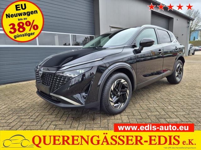 Nissan Qashqai - 1.3 DIG-T MHEV 158 PS X-Tronic N-Connecta Teil-Leder PanoGlasdach Klimaautomatik Sitzheizung Lenkradheizung Navi ACC PDC v+h 360&deg;Kamera DAB Bluetooth Touchscreen Apple CarPlay Android Auto 18"LM