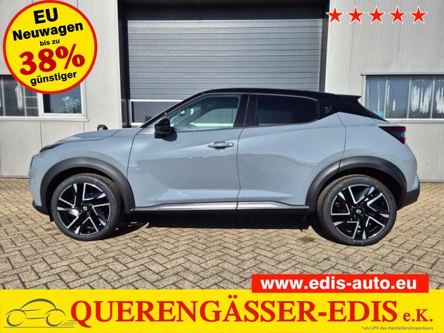 Nissan Juke 1.0 DIG-T 114PS N-Design Automatik Teil-Leder Klimaautomatik Sitzheizung Lenkradheizung PDC v+h R&uuml;ckf.Kamera Navi 19"LM Bluetooth Touchscreen Apple CarPlay Android Auto 
