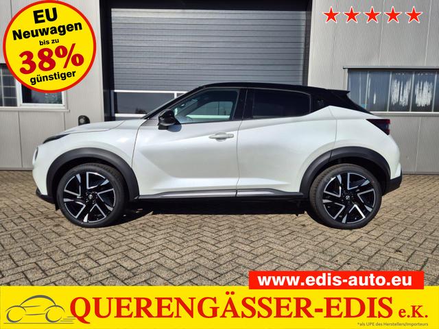 Nissan Juke - 1.0 DIG-T 114PS N-Design Automatik Teil-Leder Klimaautomatik Sitzheizung Lenkradheizung PDC v+h R&uuml;ckf.Kamera Navi 19"LM Bluetooth Touchscreen Apple CarPlay Android Auto