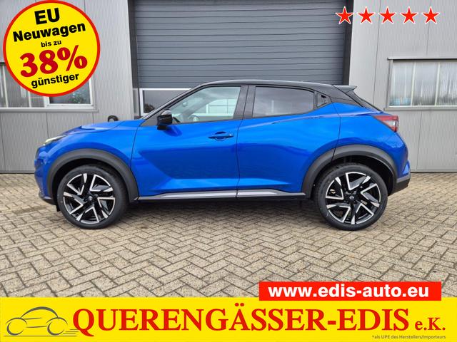 Nissan Juke - 1.0 DIG-T 114PS N-Design Automatik Teil-Leder Klimaautomatik Sitzheizung Lenkradheizung PDC v+h R&uuml;ckf.Kamera Navi 19"LM Bluetooth Touchscreen Apple CarPlay Android Auto
