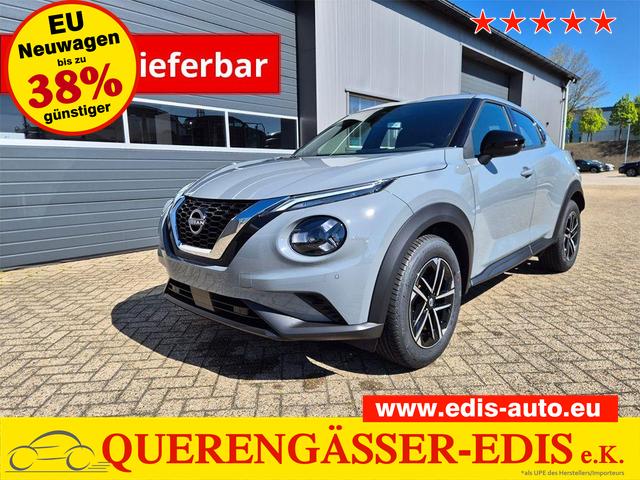 Nissan Juke - 1.0 DIG-T 114PS N-Connecta Teil-Leder Klimaautomatik PDC v+h R&uuml;ckf.Kamera Bluetooth Touchscreen Apple CarPlay Android Auto 17"LM