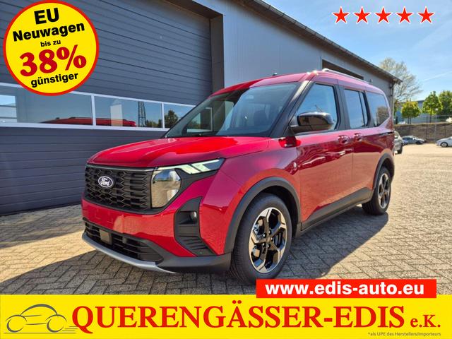 Ford Tourneo Courier - 1.0 EcoBoost 125PS Active Teil-Leder Sitzheizung Lenkradheizung Klimaautomatik PDC v+h R&uuml;ckf.-Kamera ACC TWA Frontscheibe beheizb. Ford-Navi SYNC4 Apple CarPlay + Android Auto