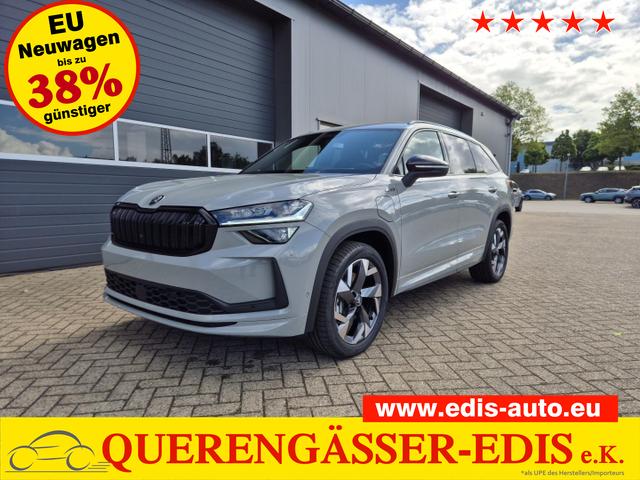 Skoda Kodiaq - Sportline 1.5 TSI 204PS PHEV DSG schwenkb. AHK elektr. PanoDach HUD Alcantara PDC v+h 360&deg;Kamera CANTON Sound Klimaautomatik Sitzheizung Lenkradheizung Navi Apple CarPlay Android Auto 2xKeyless 19"LM vollelektr. Reichweite 116KM