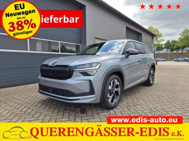 Skoda Kodiaq - Sportline 1.5 TSI 204PS PHEV DSG schwenkb. AHK elektr. PanoDach HUD Alcantara PDC v+h 360&deg;Kamera CANTON Sound Klimaautomatik Sitzheizung Lenkradheizung Navi Apple CarPlay Android Auto 2xKeyless 19"LM vollelektr. Reichweite 116KM