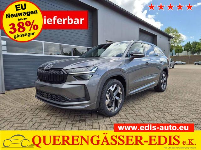 Skoda Kodiaq - Sportline 1.5 TSI 204PS PHEV DSG schwenkb. AHK elektr. PanoDach HUD Alcantara PDC v+h 360&deg;Kamera CANTON Sound Klimaautomatik Sitzheizung Lenkradheizung Navi Apple CarPlay Android Auto 2xKeyless 19"LM vollelektr. Reichweite 116KM