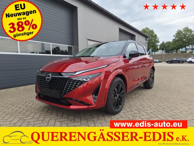 Nissan Qashqai - 1.3 DIG-T MHEV 158 PS X-Tronic N-Design Head-Up Display Teil-Leder Klimaautomatik Sitzheizung Lenkradheizung Navi elektr. Heckklappe ACC PDC v+h 360&deg;Kamera DAB Bluetooth Touchscreen Apple CarPlay Android Auto 19"Zoll