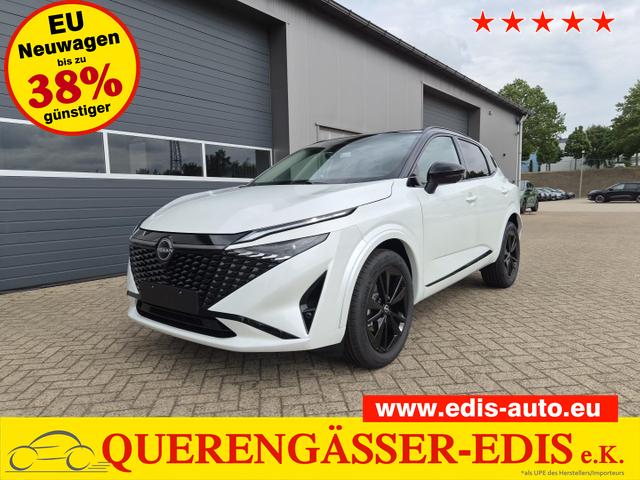 Nissan Qashqai - 1.3 DIG-T MHEV 158 PS X-Tronic N-Design PanoDach Teil-Leder Klimaautomatik Sitzheizung Lenkradheizung Navi ACC PDC v+h 360&deg;Kamera DAB Bluetooth Touchscreen Apple CarPlay Android Auto 19"Zoll