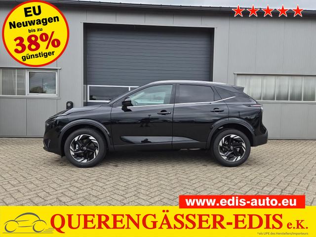 Nissan Qashqai - 1.3 DIG-T MHEV 158 PS X-Tronic N-Connecta Teil-Leder PanoGlasdach Klimaautomatik Sitzheizung Lenkradheizung Navi ACC PDC v+h 360&deg;Kamera DAB Bluetooth Touchscreen Apple CarPlay Android Auto 18"LM