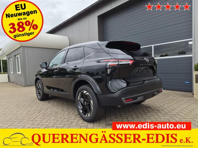 Nissan Qashqai - 1.3 DIG-T MHEV 158 PS X-Tronic N-Connecta Teil-Leder PanoGlasdach Klimaautomatik Sitzheizung Lenkradheizung Navi ACC PDC v+h 360&deg;Kamera DAB Bluetooth Touchscreen Apple CarPlay Android Auto 18"LM