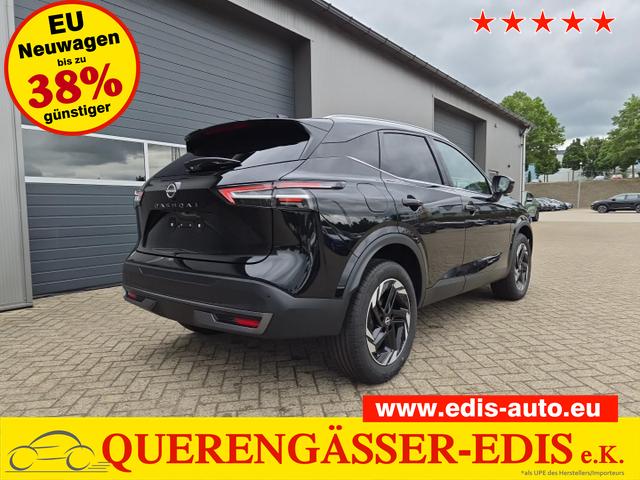 Nissan Qashqai - 1.3 DIG-T MHEV 158 PS X-Tronic N-Connecta Teil-Leder PanoGlasdach Klimaautomatik Sitzheizung Lenkradheizung Navi ACC PDC v+h 360&deg;Kamera DAB Bluetooth Touchscreen Apple CarPlay Android Auto 18"LM