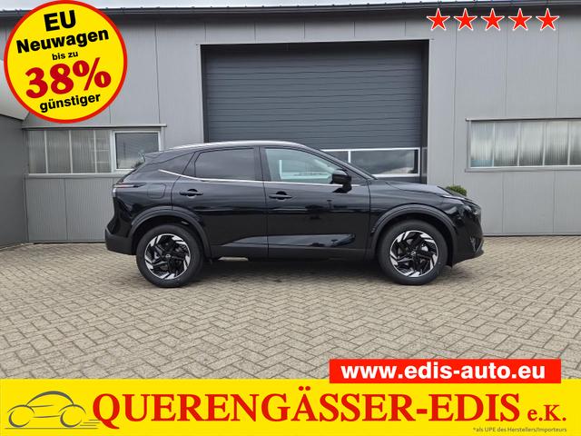 Nissan Qashqai - 1.3 DIG-T MHEV 158 PS X-Tronic N-Connecta Teil-Leder PanoGlasdach Klimaautomatik Sitzheizung Lenkradheizung Navi ACC PDC v+h 360&deg;Kamera DAB Bluetooth Touchscreen Apple CarPlay Android Auto 18"LM