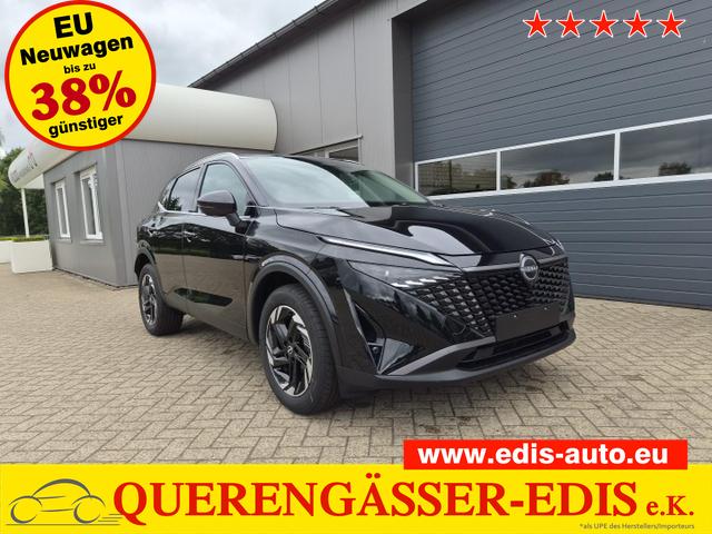 Nissan Qashqai - 1.3 DIG-T MHEV 158 PS X-Tronic N-Connecta Teil-Leder PanoGlasdach Klimaautomatik Sitzheizung Lenkradheizung Navi ACC PDC v+h 360&deg;Kamera DAB Bluetooth Touchscreen Apple CarPlay Android Auto 18"LM