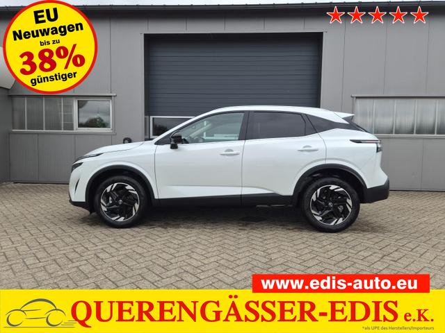 Nissan Qashqai - 1.3 DIG-T MHEV 158 PS X-Tronic N-Connecta Teil-Leder PanoGlasdach Klimaautomatik Sitzheizung Lenkradheizung Navi ACC PDC v+h 360&deg;Kamera DAB Bluetooth Touchscreen Apple CarPlay Android Auto 18"LM