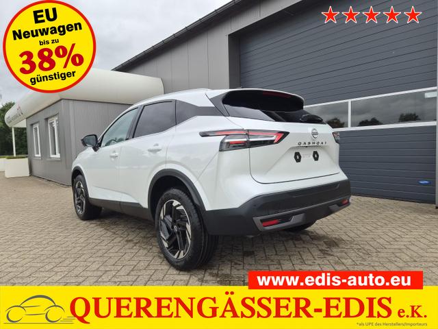 Nissan Qashqai - 1.3 DIG-T MHEV 158 PS X-Tronic N-Connecta Teil-Leder PanoGlasdach Klimaautomatik Sitzheizung Lenkradheizung Navi ACC PDC v+h 360&deg;Kamera DAB Bluetooth Touchscreen Apple CarPlay Android Auto 18"LM