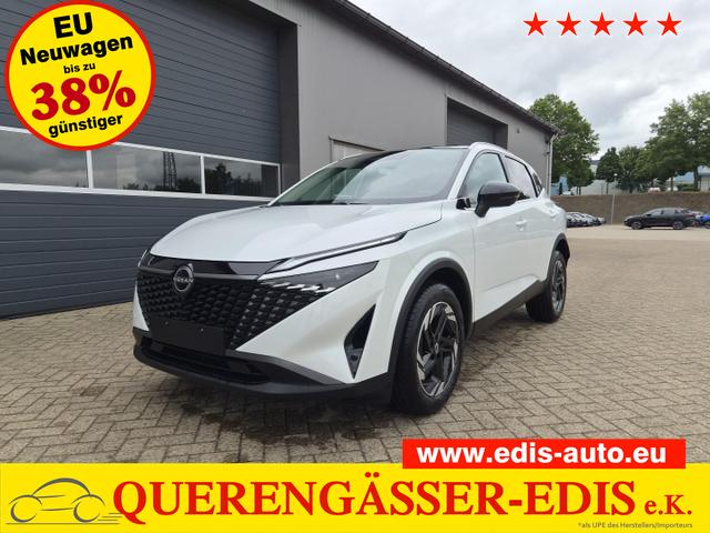 Nissan Qashqai - 1.3 DIG-T MHEV 158 PS X-Tronic N-Connecta Teil-Leder PanoGlasdach Klimaautomatik Sitzheizung Lenkradheizung Navi ACC PDC v+h 360&deg;Kamera DAB Bluetooth Touchscreen Apple CarPlay Android Auto 18"LM
