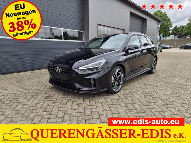 Hyundai i30 Kombi - 1.6 T-GDI 150PS Automatik N-Line Sitzheizung Lenkradheizung Klimaautomatik Navi 10,3"-Touchscreen Bluelink Apple CarPlay + Android Auto PDC v+h R&uuml;ckf.Kamera 18-LM