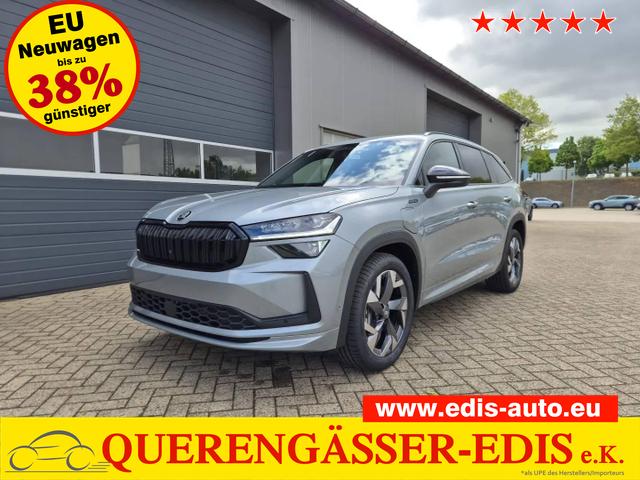 Skoda Kodiaq - Sportline 1.5 TSI 204PS PHEV DSG schwenkb. AHK elektr. PanoDach HUD Alcantara PDC v+h 360&deg;Kamera CANTON Sound Klimaautomatik Sitzheizung Lenkradheizung Navi Apple CarPlay Android Auto 2xKeyless 19"LM vollelektr. Reichweite 116KM