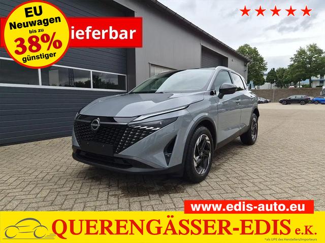 Nissan Qashqai - 1.3 DIG-T MHEV 158 PS X-Tronic N-Connecta Teil-Leder PanoGlasdach Klimaautomatik Sitzheizung Lenkradheizung Navi ACC PDC v+h 360&deg;Kamera DAB Bluetooth Touchscreen Apple CarPlay Android Auto 18"LM