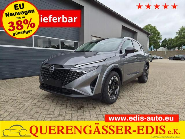 Nissan Qashqai - 1.3 DIG-T MHEV 158 PS X-Tronic N-Connecta Teil-Leder PanoGlasdach Klimaautomatik Sitzheizung Lenkradheizung Navi ACC PDC v+h 360&deg;Kamera DAB Bluetooth Touchscreen Apple CarPlay Android Auto 18"LM