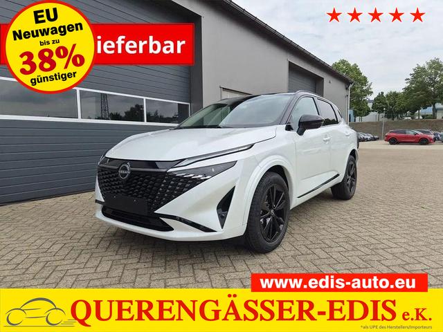 Nissan Qashqai - 1.3 DIG-T MHEV 158 PS X-Tronic N-Design Head-Up Display Teil-Leder Klimaautomatik Sitzheizung Lenkradheizung Navi elektr. Heckklappe ACC PDC v+h 360&deg;Kamera DAB Bluetooth Touchscreen Apple CarPlay Android Auto 19"Zoll