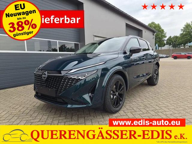 Nissan Qashqai - 1.3 DIG-T MHEV 158 PS X-Tronic N-Design PanoDach Teil-Leder Klimaautomatik Sitzheizung Lenkradheizung Navi ACC PDC v+h 360&deg;Kamera DAB Bluetooth Touchscreen Apple CarPlay Android Auto 19"Zoll