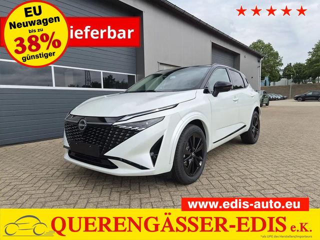 Nissan Qashqai - 1.3 DIG-T MHEV 158 PS X-Tronic N-Design PanoDach Teil-Leder Klimaautomatik Sitzheizung Lenkradheizung Navi ACC PDC v+h 360&deg;Kamera DAB Bluetooth Touchscreen Apple CarPlay Android Auto 19"Zoll