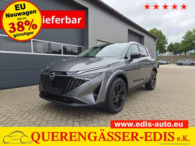 Nissan Qashqai - 1.3 DIG-T MHEV 158 PS X-Tronic Tekna Voll-Leder Klimaautomatik PanoGlasdach Sitzheizung Lenkradheizung Navi Head-Up Display elektr. Heckklappe ACC PDC v+h 360&deg;Kamera DAB Bluetooth Touchscreen Apple CarPlay Android Auto 19"LM