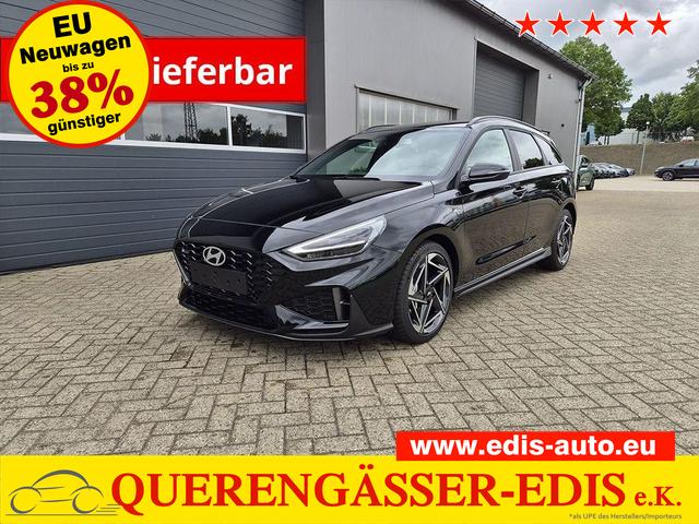 Hyundai i30 Kombi 1.6 T-GDI 150PS Automatik N-Line Sitzheizung Lenkradheizung Klimaautomatik Navi 10,3"-Touchscreen Bluelink Apple CarPlay + Android Auto PDC v+h R&uuml;ckf.Kamera 18-LM 