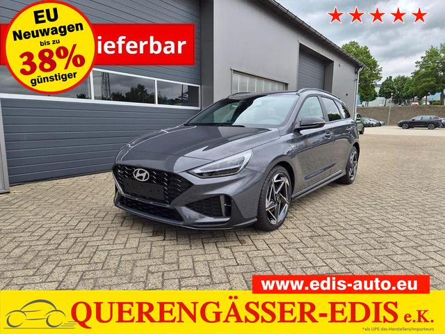 Hyundai i30 Kombi 1.6 T-GDI 150PS Automatik N-Line Sitzheizung Lenkradheizung Klimaautomatik Navi 10,3"-Touchscreen Bluelink Apple CarPlay + Android Auto PDC v+h R&uuml;ckf.Kamera 18-LM 