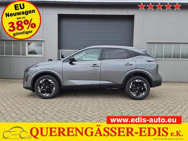 Nissan Qashqai - 1.3 DIG-T MHEV 158 PS X-Tronic N-Connecta Teil-Leder PanoGlasdach Klimaautomatik Sitzheizung Lenkradheizung Navi ACC PDC v+h 360&deg;Kamera DAB Bluetooth Touchscreen Apple CarPlay Android Auto 18"LM