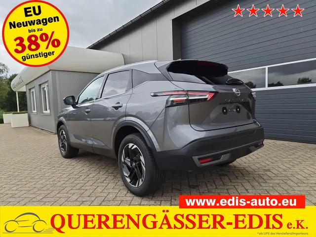 Nissan Qashqai - 1.3 DIG-T MHEV 158 PS X-Tronic N-Connecta Teil-Leder PanoGlasdach Klimaautomatik Sitzheizung Lenkradheizung Navi ACC PDC v+h 360&deg;Kamera DAB Bluetooth Touchscreen Apple CarPlay Android Auto 18"LM