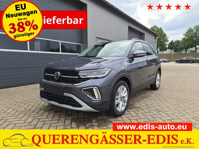 Volkswagen T-Cross - 1.0 TSI 116PS DSG Life AHK (abnehmbar) IQ.LIGHT-LED-Matrix Sitzheizung R&uuml;ckf.Kamera Klimaautomatik Abstandstempomat Apple CarPlay Android Auto