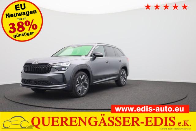 Skoda Kodiaq - Sportline 1.5 TSI 204PS PHEV DSG Sitzheizung v+h Frontscheibe beheizb. 20"LM schwenkb. AHK elektr. PanoDach Alcantara PDC R&uuml;ckf.Kamera Klimaautomatik Lenkradheizung Navi Apple CarPlay Android Auto 2xKeyless vollelektr. Reichweite 116KM