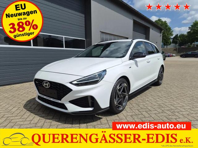 Hyundai i30 Kombi - 1.6 T-GDI 150PS Automatik N-Line Sitzheizung Lenkradheizung Klimaautomatik Navi 10,3"-Touchscreen Bluelink Apple CarPlay + Android Auto PDC v+h R&uuml;ckf.Kamera 18-LM