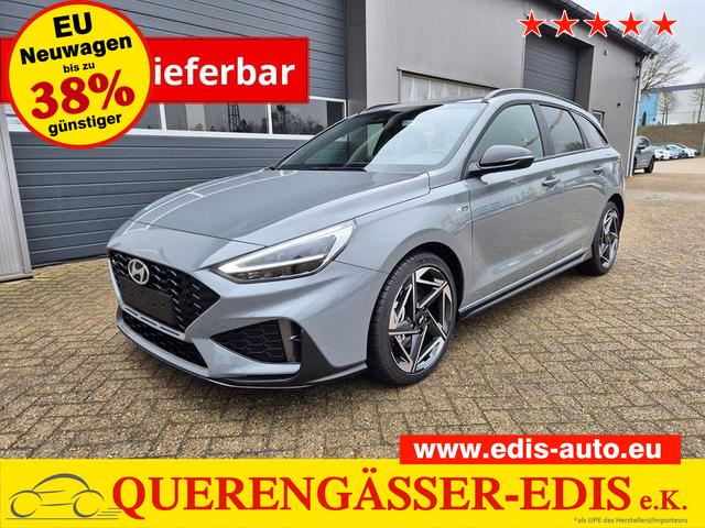 Hyundai i30 Kombi - 1.6 T-GDI 150PS Automatik N-Line Sitzheizung Lenkradheizung Klimaautomatik Navi 10,3"-Touchscreen Bluelink Apple CarPlay + Android Auto PDC v+h R&uuml;ckf.Kamera 18-LM