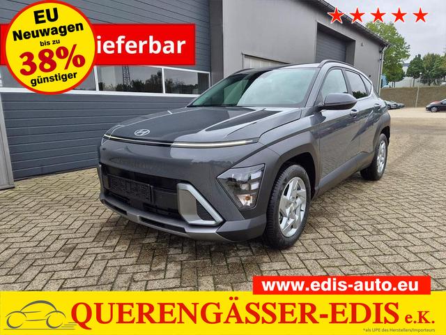 Hyundai KONA - Trend 1.6 T-GDI 150PS Voll-LED-Scheinw. Sitzheizung Lenkradheizung Klimaautomatik Tempomat Navi Touchscreen DAB+ Apple CarPlay + Android Auto PDC v+h R&uuml;ckf.Kamera 2xKeyless 17-LM