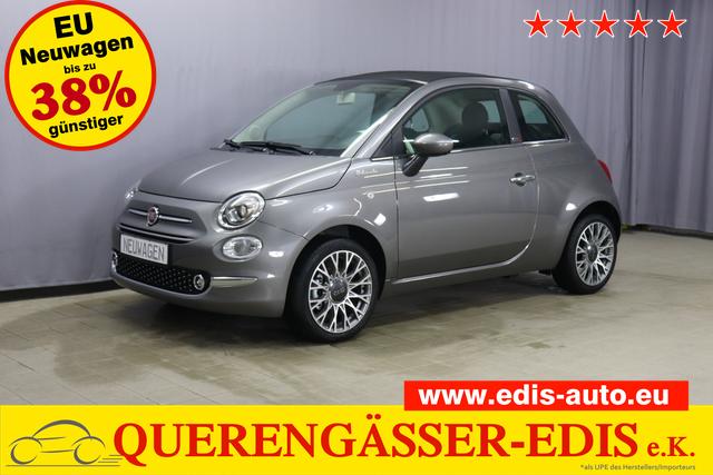 Fiat 500C - DOLCEVITA 1.0 GSE 51kW 69PS Verdeck Schwarz, Navigations Paket, 7"-UConnect, DAB+, Apple CarPlay, Android Auto, Komfort Klimaautomatik, Nebelscheinwerfer, Tempomat, Höhenverstellbarer Fahrersitz, 16" Leichtmetallfelgen, uvm.