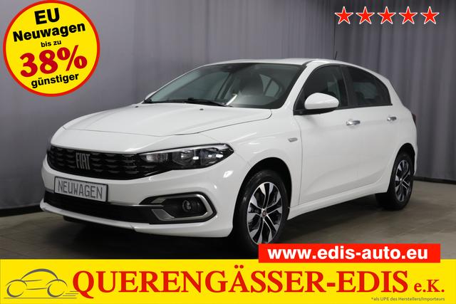 Fiat Tipo 5-Türer - CITY LIFE 1.5 GSE 96kW DCT Hybrid Navigationssystem, Klimaautomatik, Sitzheizung, HD-Touchscreen, AppleCarPlay & Android Auto, Verkehrszeichenerkennung, Nebelscheinwerfer, 16 Zoll Leichtmetallfelgen, uvm.