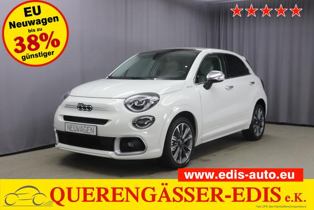 Fiat 500X - PIÙ DOLCEVITA 1.5 GSE 96kW (130PS) DCT Hybrid, X-Tech-Paket, Faltdach in Elfenbein, Klimaautomatik, 7"-HD Navigationssystem, AppleCarPlay&Android Auto, LED-Scheinwerfer, LED-Nebelscheinwerfer, 18"-Leichtmetallfelgen, uvm.