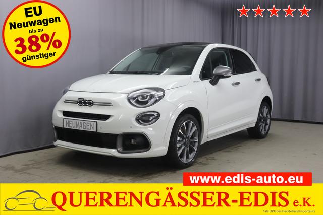 Fiat 500X - DOLCEVITA SPORT 1.5 GSE 96kW Hybrid, Faltdach, Klimaautomatik, Leder-Alcantara Lenkrad, 7"-Navigationssystem, AppleCarPlay&Android Auto, Fernlichtassistent, Rückfahrkamera, Voll-LED-Scheinwerfer-, LED-Nebelscheinwerfer, 18"-Leichtmetallfelgen, uvm.