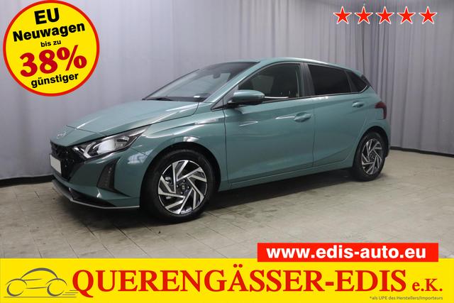 Hyundai i20 - Family 1.0 T-GDI 73 kW (100 PS) Navigationssystem, Klimaautomatik, Sitzheizung, Lenkradheizung, Radio mit DAB, Apple CarPlay & Android Auto, Rückfahrkamera, Einparkhilfe hinten, Lichtsensor, Spurassistent, Fernlichtassistent, Verkehrszeichenassistent uvm.