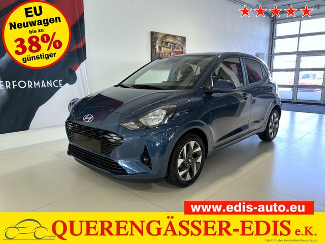 Hyundai i10 - GO+ 1.2 MT 58 kW (79 PS) Klimaautomatik, Navigationssystem, Apple CarPlay & Android Auto, Sitzheizung, Lenkradheizung, Einparkhilfe hinten, Rückfahrkamera, Privacy Glass, 15" Leichtmetallfelgen, uvm.