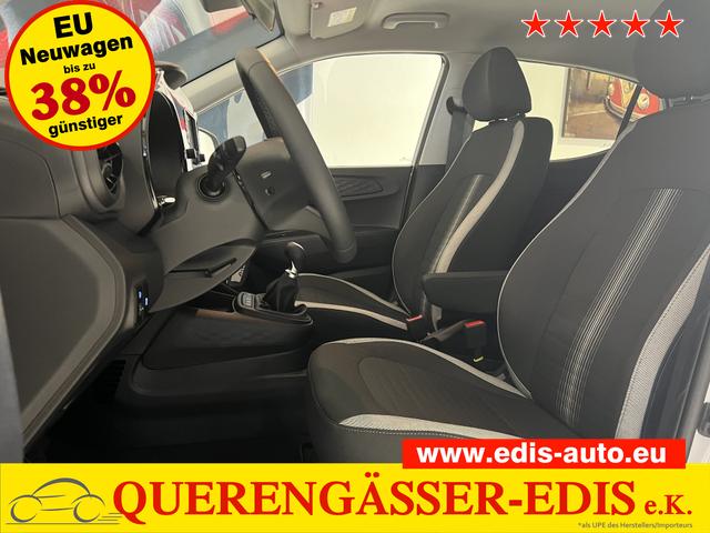 Hyundai i10 - GO+ 1.2 MT 58 kW (79 PS) Klimaautomatik, Navigationssystem, Apple CarPlay & Android Auto, Sitzheizung, Lenkradheizung, Einparkhilfe hinten, Rückfahrkamera, Privacy Glass, 15" Leichtmetallfelgen, uvm.