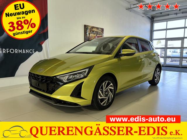 Hyundai i20 - GO+ 1.0 T-GDI DCT 74 kW (100PS) Navigationssystem, Klimaautomatik, Rückfahrkamera, DAB, Apple CarPlay, Android Auto, Sitzheizung, Lenkradheizung, Spurassistent, Tempolimit-Assistent, 16"-Leichtmetallfelgen, Virtual Cockpit,