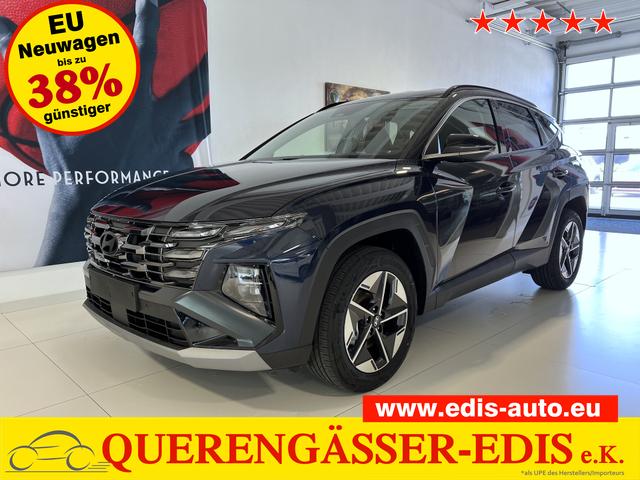 Hyundai TUCSON - GO+ 1.6 T-GDI Hybrid 4WD AT 158 kW / 215 PS Zwei-Ton-Lackierung, 2-Zonen-Klimaautomatik, Android Auto, Apple CarPlay, Voll-LED Scheinwerfer, Keyless Go, Navigationssystem, Virtual Cockpit, 18 Zoll Leichtmetallfelgen, uvm.