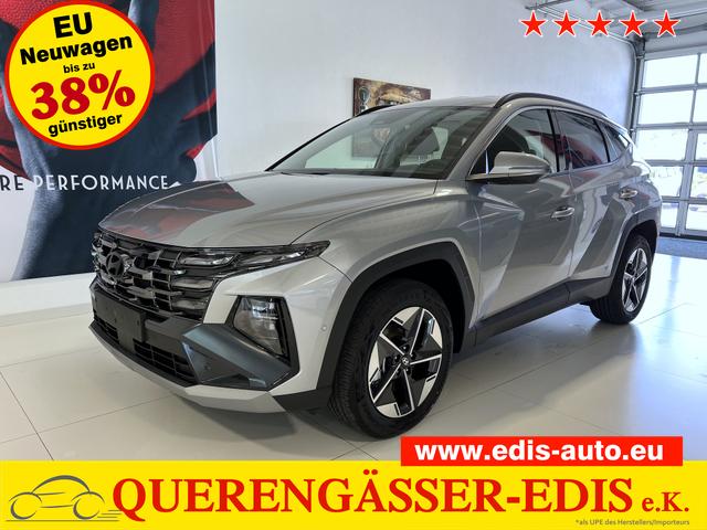 Hyundai TUCSON - GO+ 1.6 T-GDI Hybrid 4WD AT 158 kW / 215 PS Smart Sense-Paket, 2-Zonen-Klimaautomatik, Android Auto, Apple CarPlay, Voll-LED Scheinwerfer, Keyless Go, Navigationssystem, Virtual Cockpit, 18 Zoll Leichtmetallfelgen, uvm.